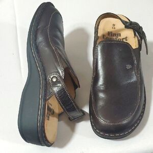 Finn Comfort Men's Dark Brown Leather Loafers Size 38 D